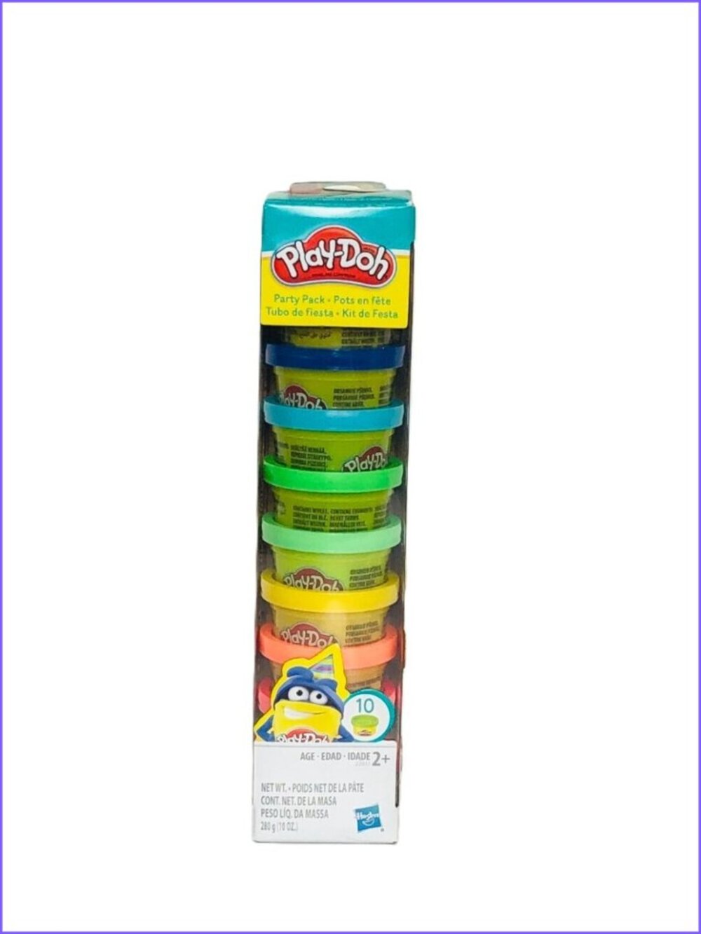 NIB Play-Doh Party Tube Pack - 10 Mini Cans of Modeling  Ages 2+